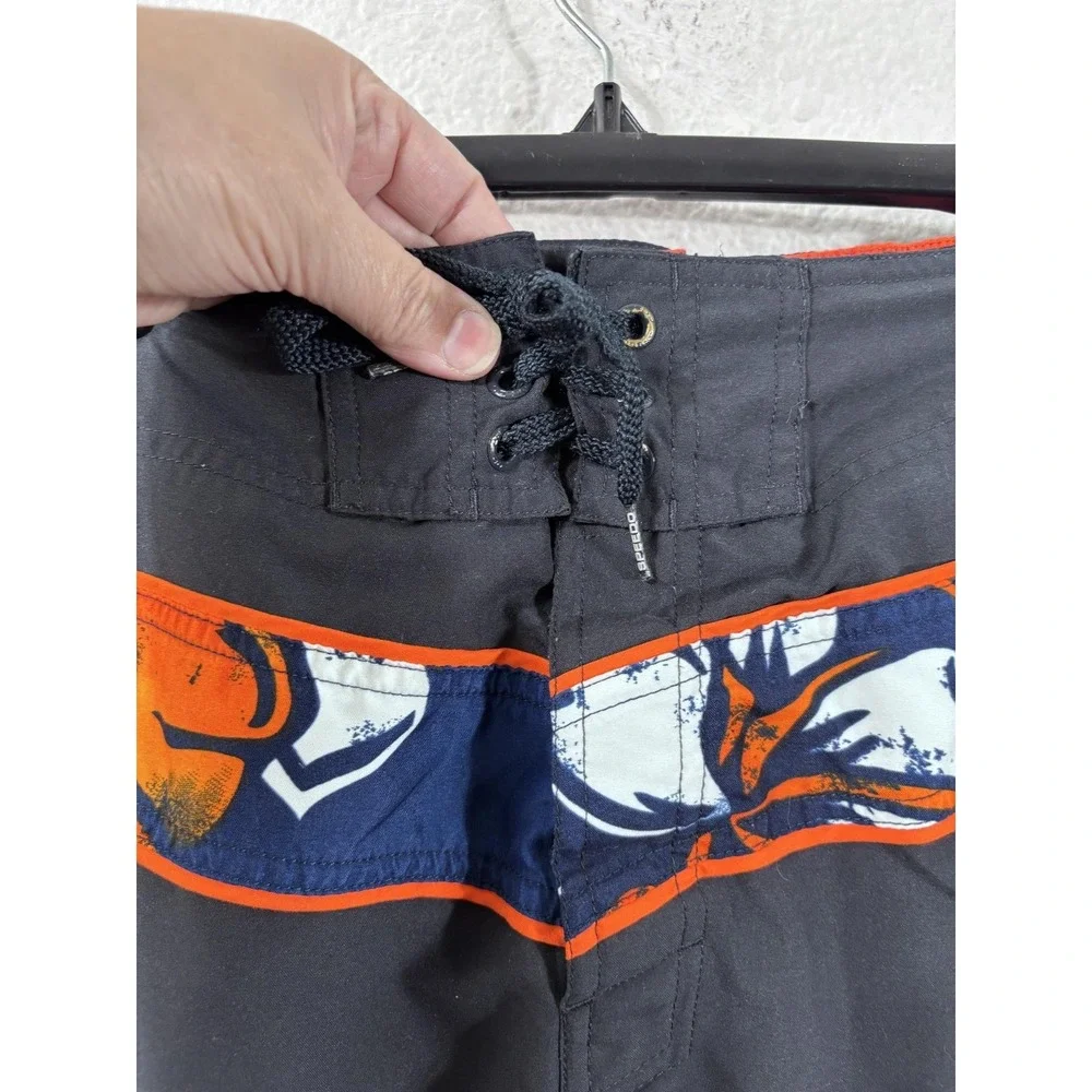 Speedo Swim Trunks Mens XL Blue Orange Floral Hawaiian Board Shorts Lined